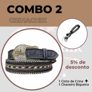 Combo2 Cinto CrinaChik 2020-19 + Chaveiro Biqueira 2021-03